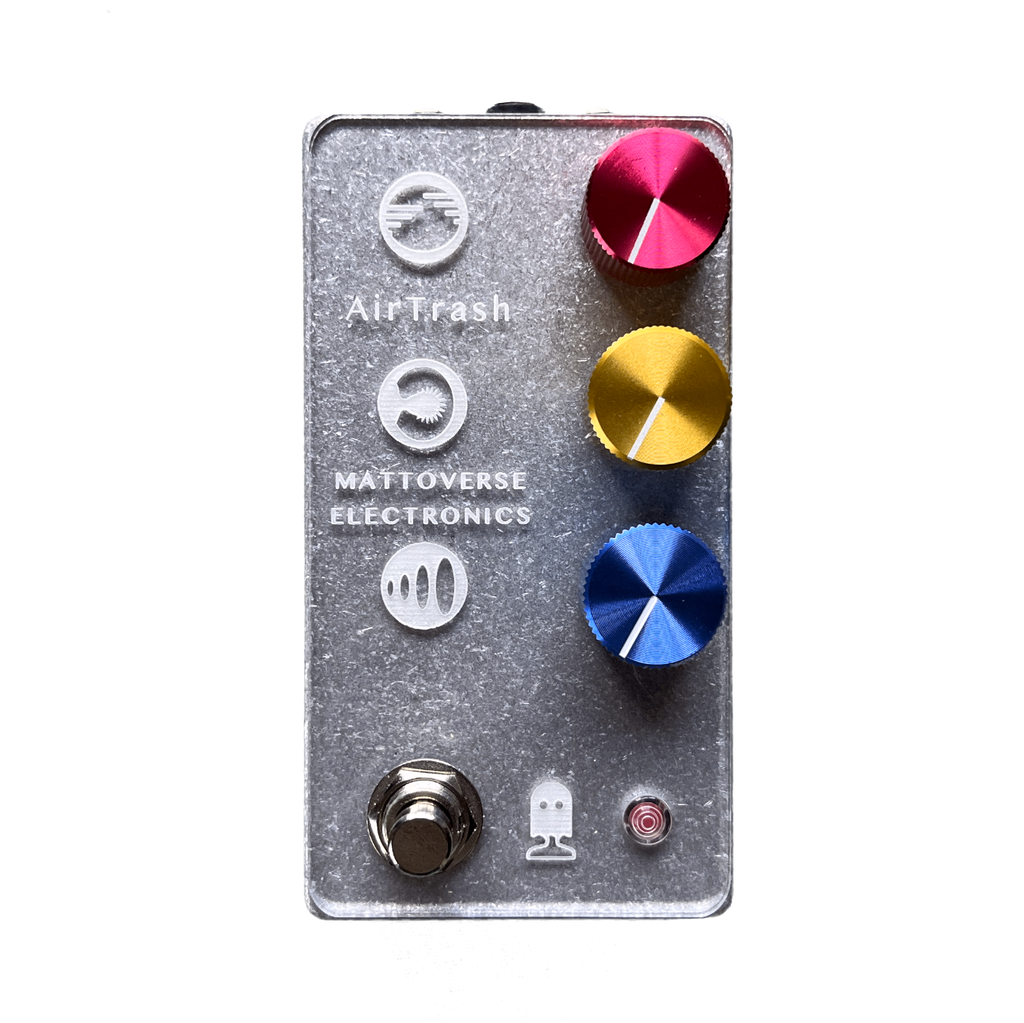 Mattoverse AirTrash - Engraved Clear Acrylic Faceplate (Red LED)